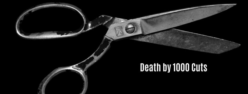 Death by 1000 Cuts - Image with Scissors