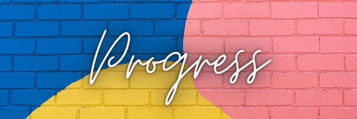 Progress on a colourful brick wall